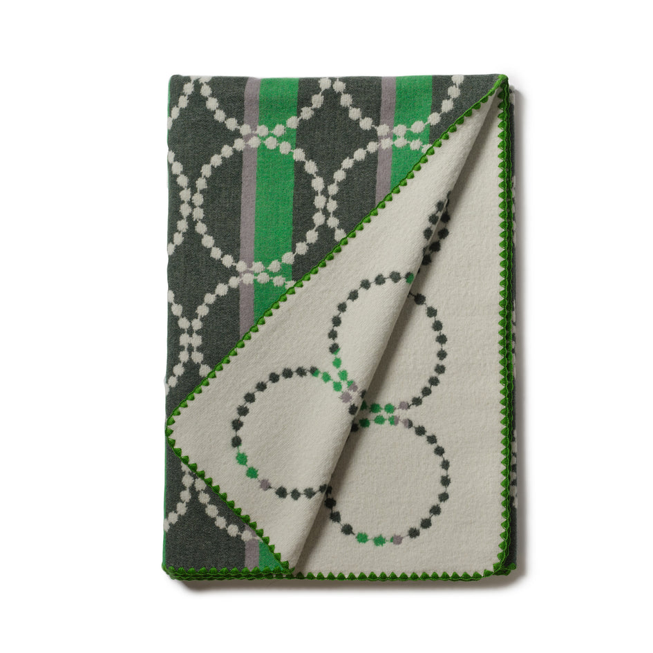 Tambourine Blanket in Green Image 1