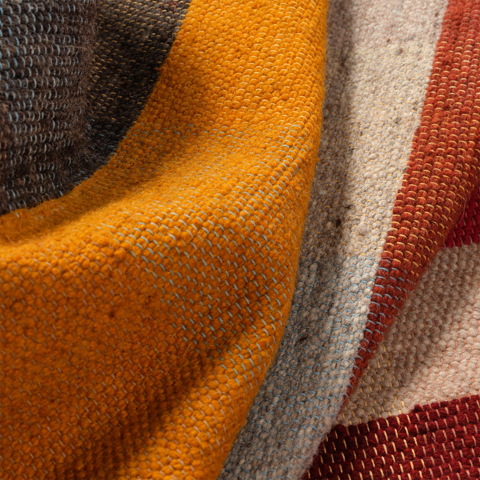 Wool Remnant Hand Woven Rug 2 Image 2