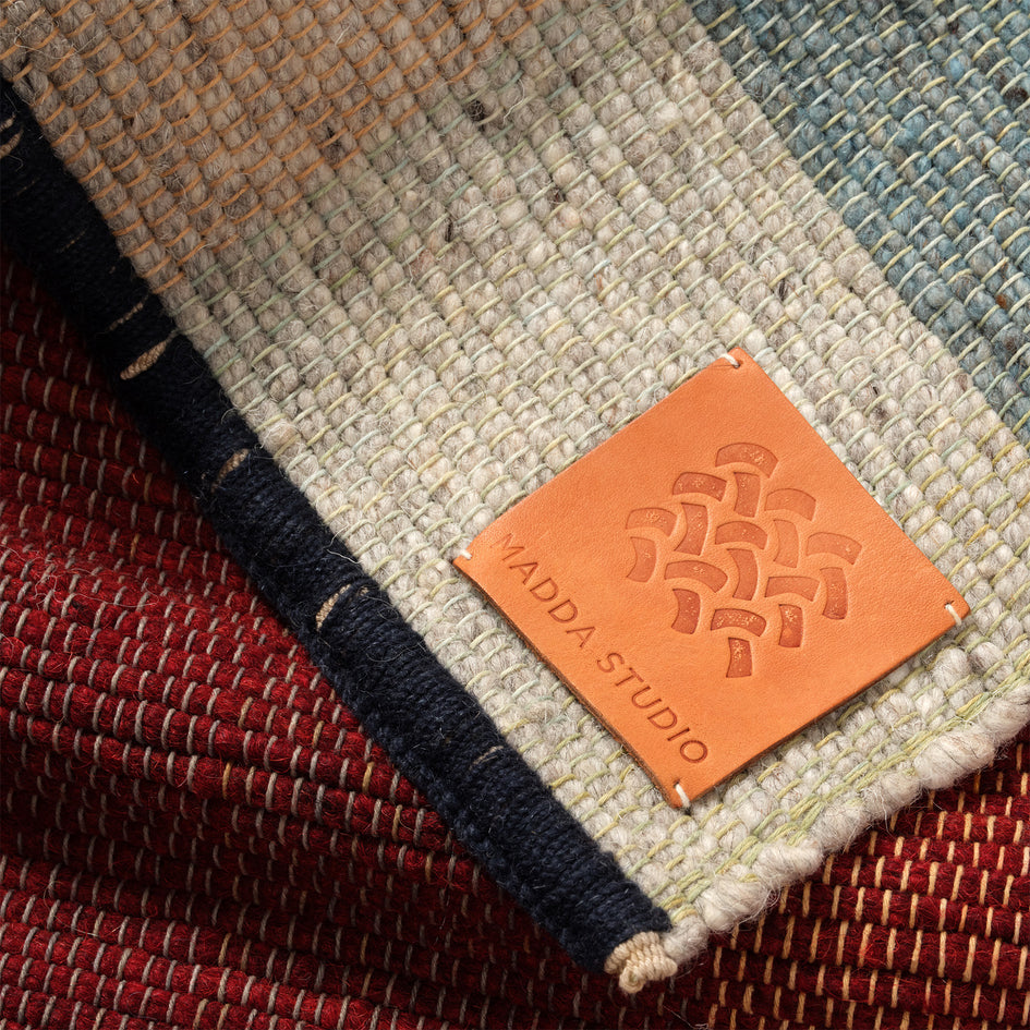 Wool Remnant Hand Woven Rug 7 Image 3