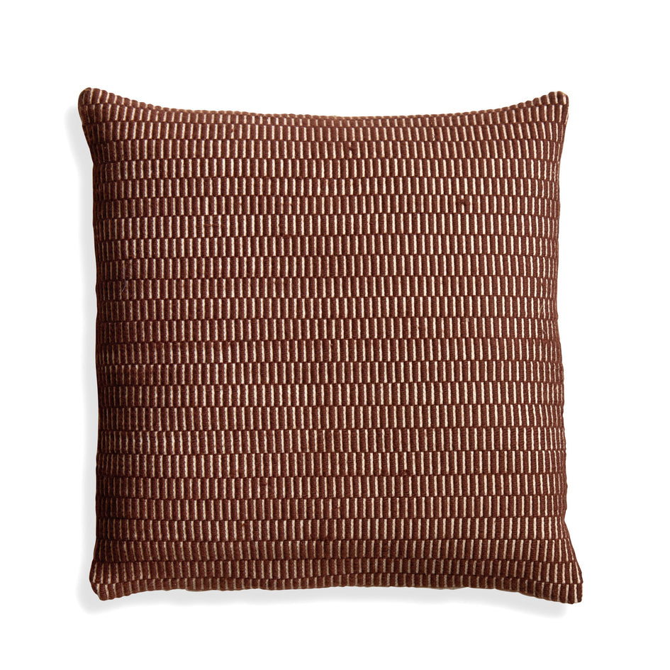 Merino Wool Griege Pillow in Chocolate Image 1