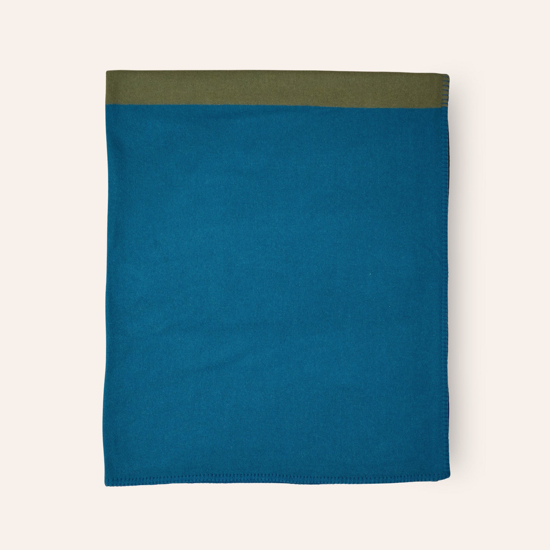 Citta Jacquard Blanket in Peacock Blue