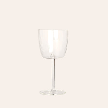Tuccio Calice Stem Glass in Millerighe (Set of 2)