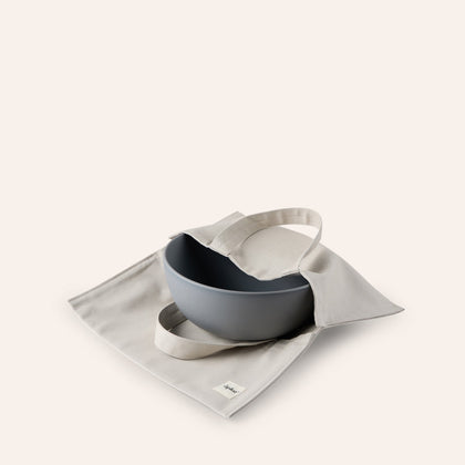 Plat Tote in Stone
