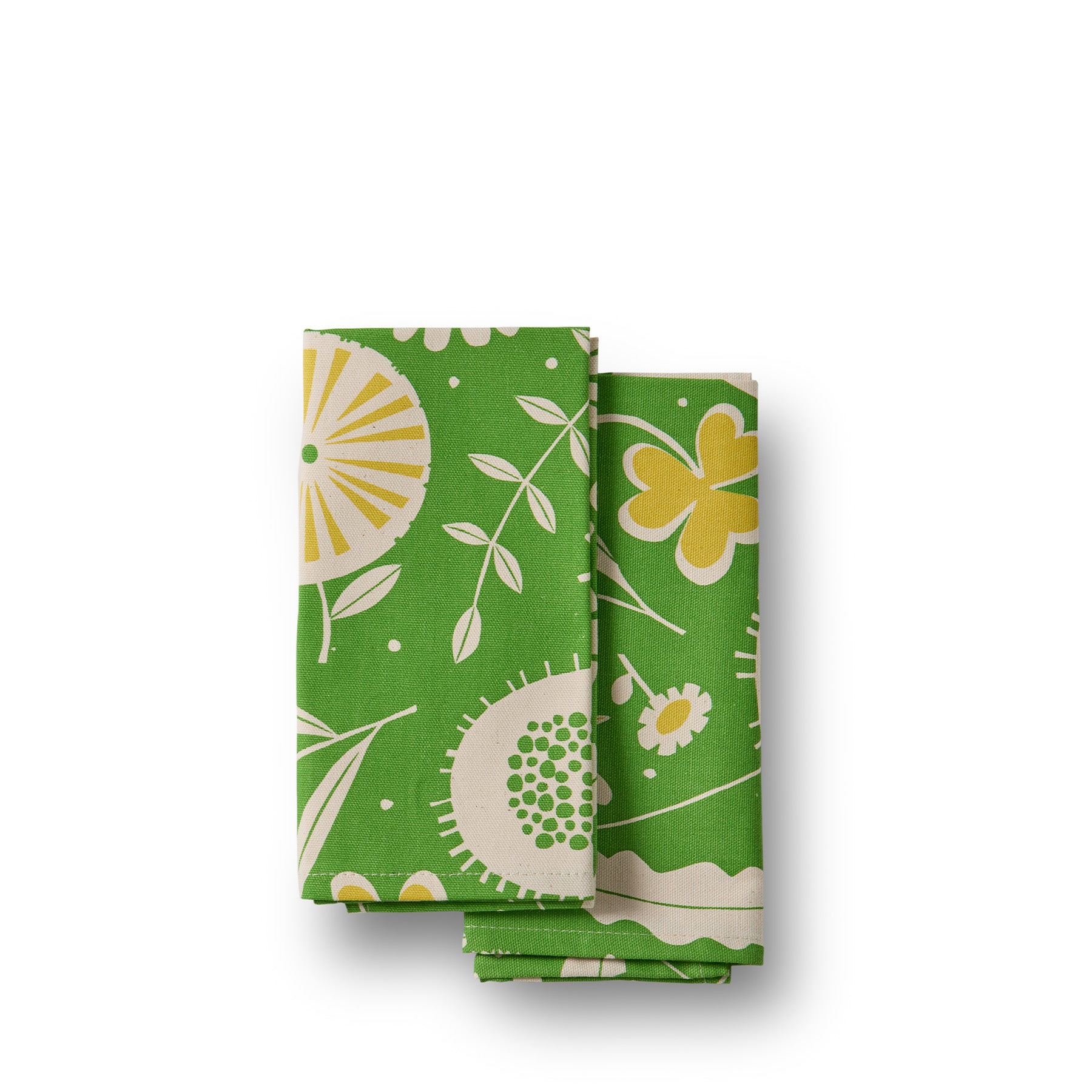 Flourish Napkin in Grass Green (Set of 2) Zoom Image 1