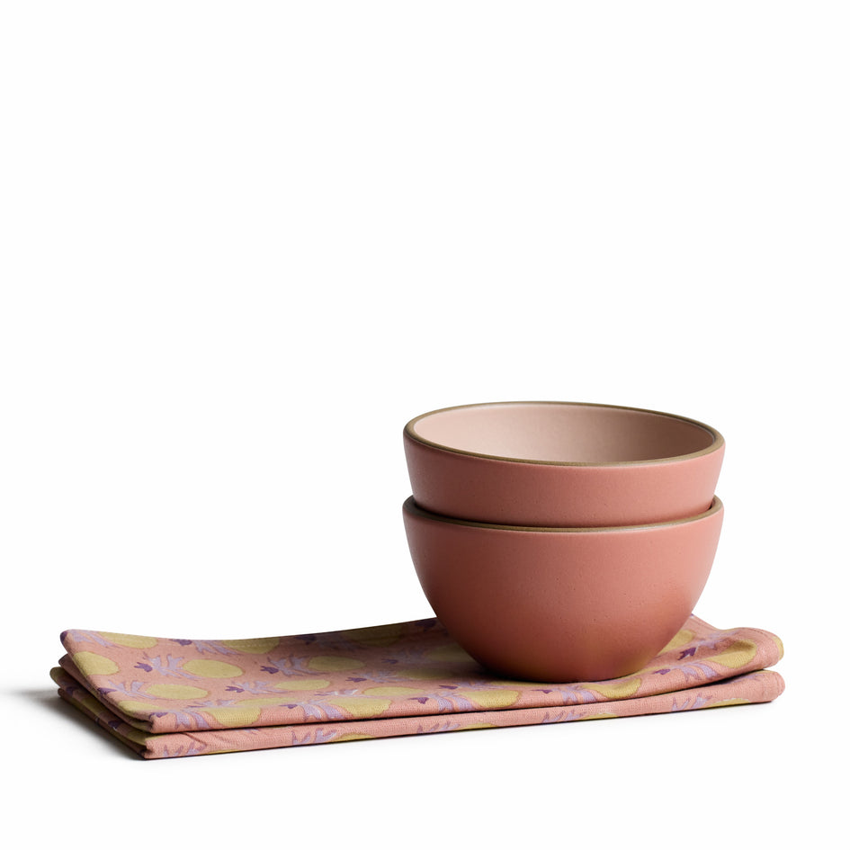 Plaza Dessert Bowl Set in Rosalba / Grapefruit Image 1
