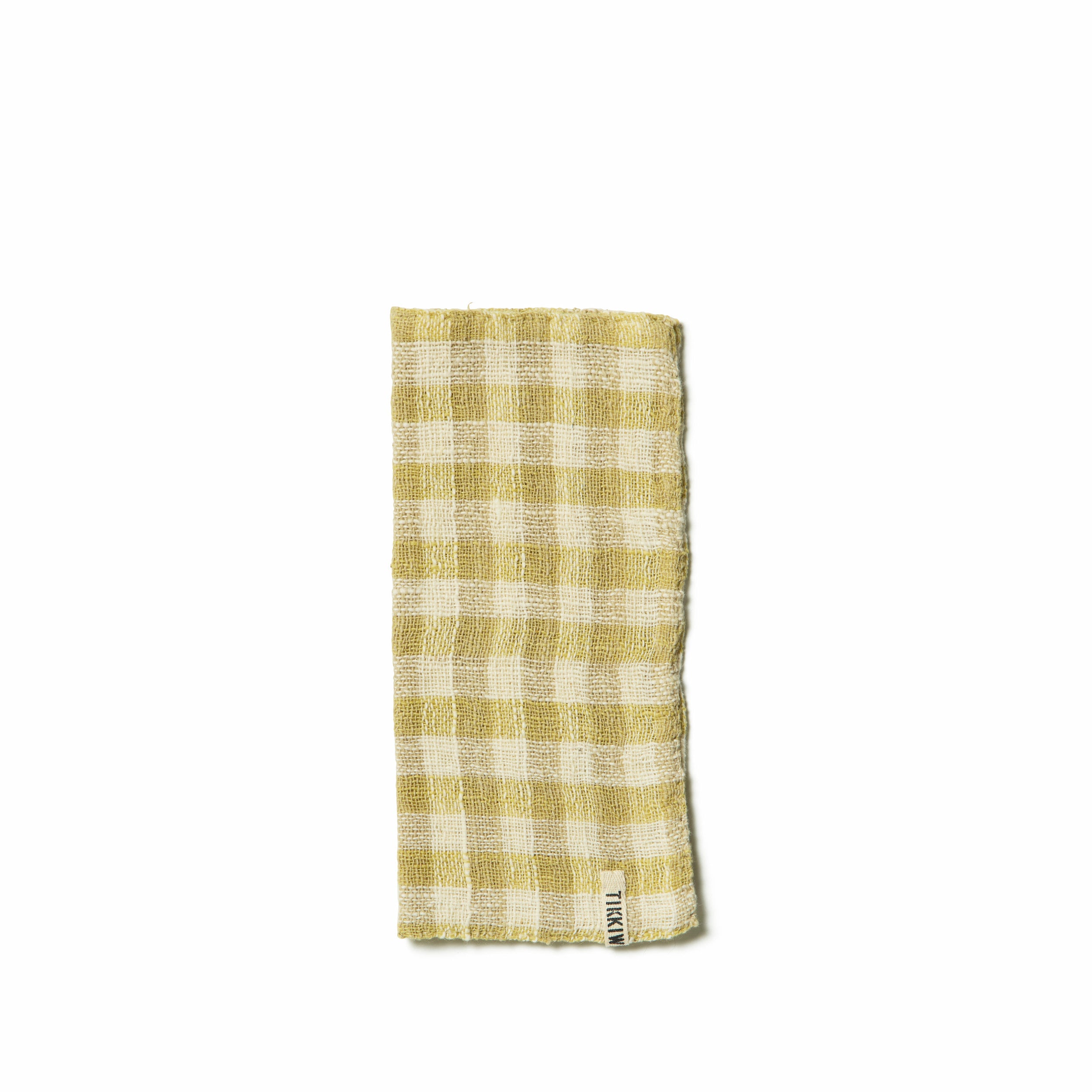 All Day Napkins in Moss Gingham (Set of 4) Zoom Image 1