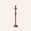 Large Candleholder in Brick Red