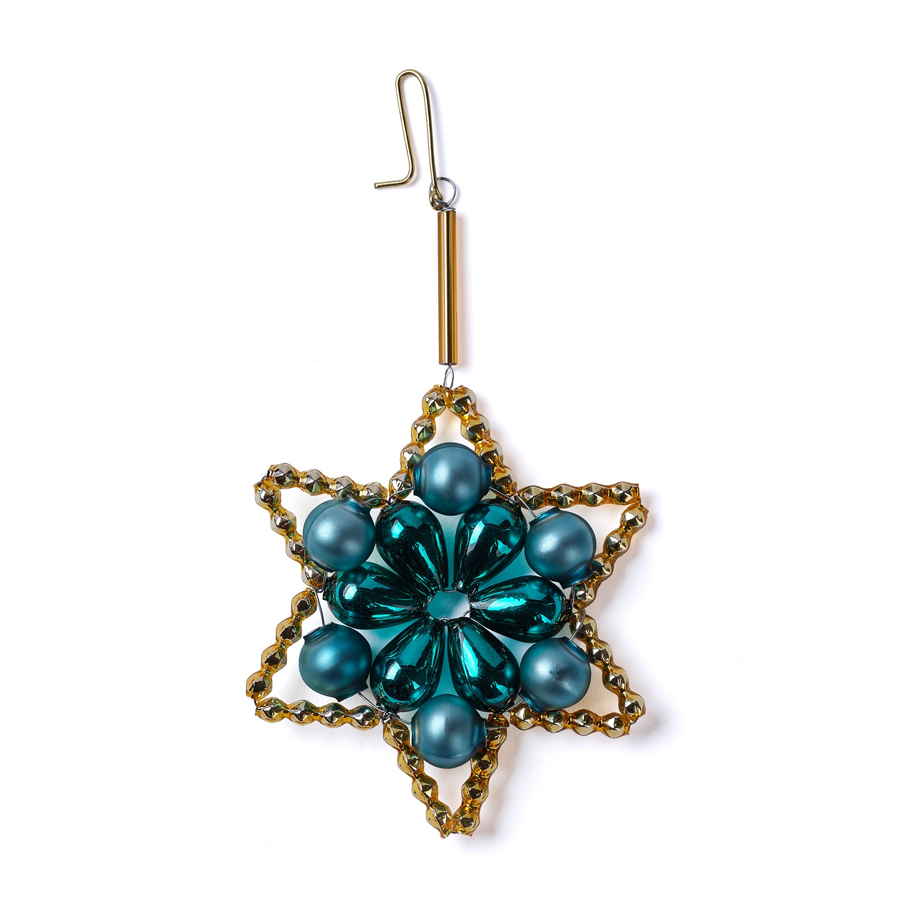 Star Ornament in Gold/Blue Zoom Image 1
