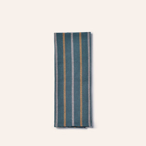 Slate Cotton Waffle Weave Tea Towel in Juniper