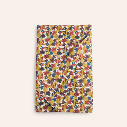 Block Print Tablecloth in Ochre