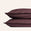 Percale Cotton Pillowcase in Plum Red (Set of 2)