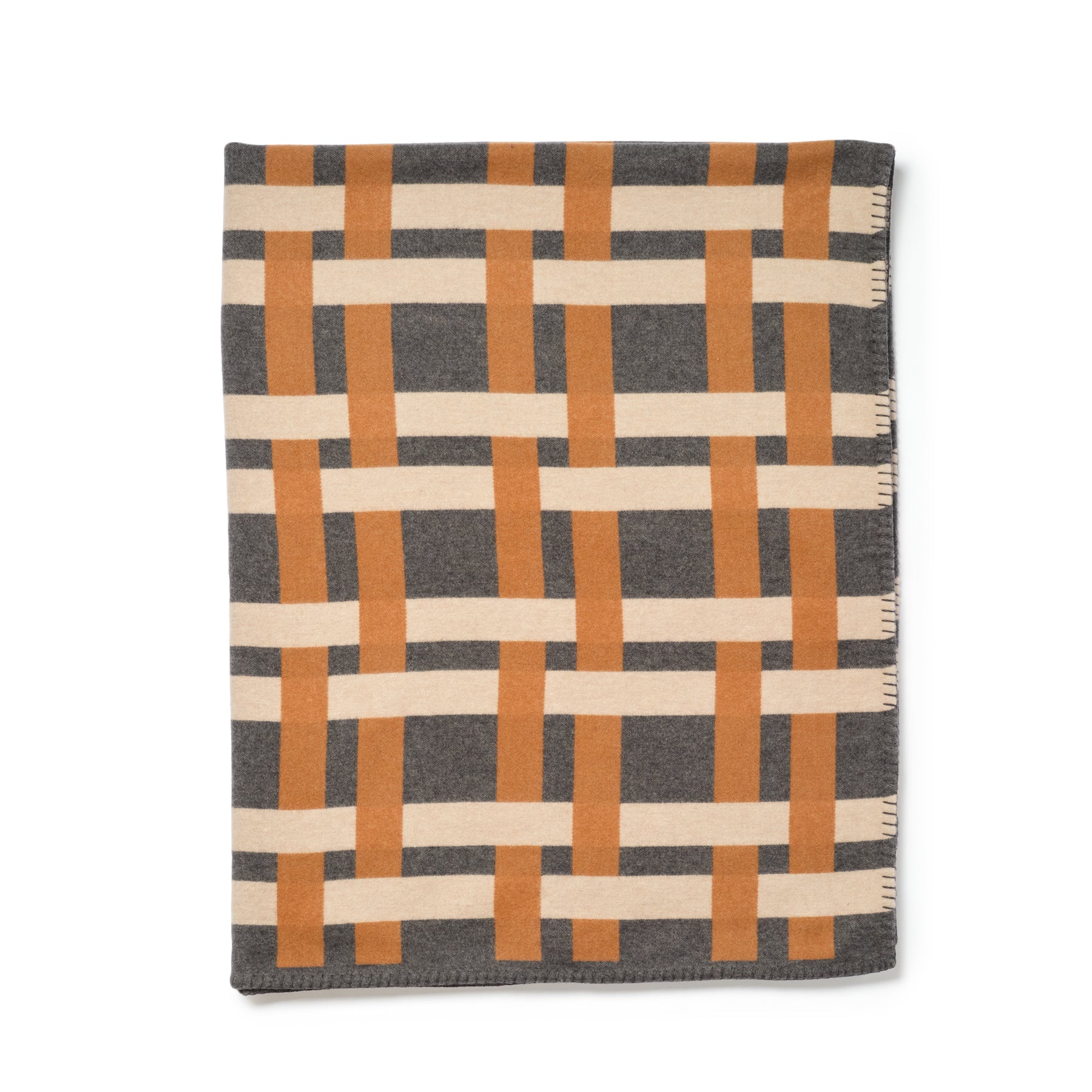 Rete Jacquard Blanket in Carnico Grey Zoom Image 1