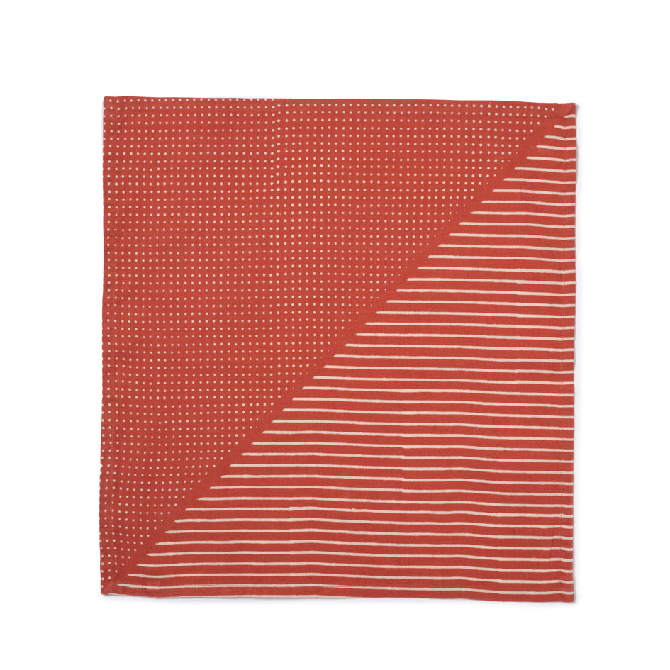 Grain Napkins in Madder Image 2