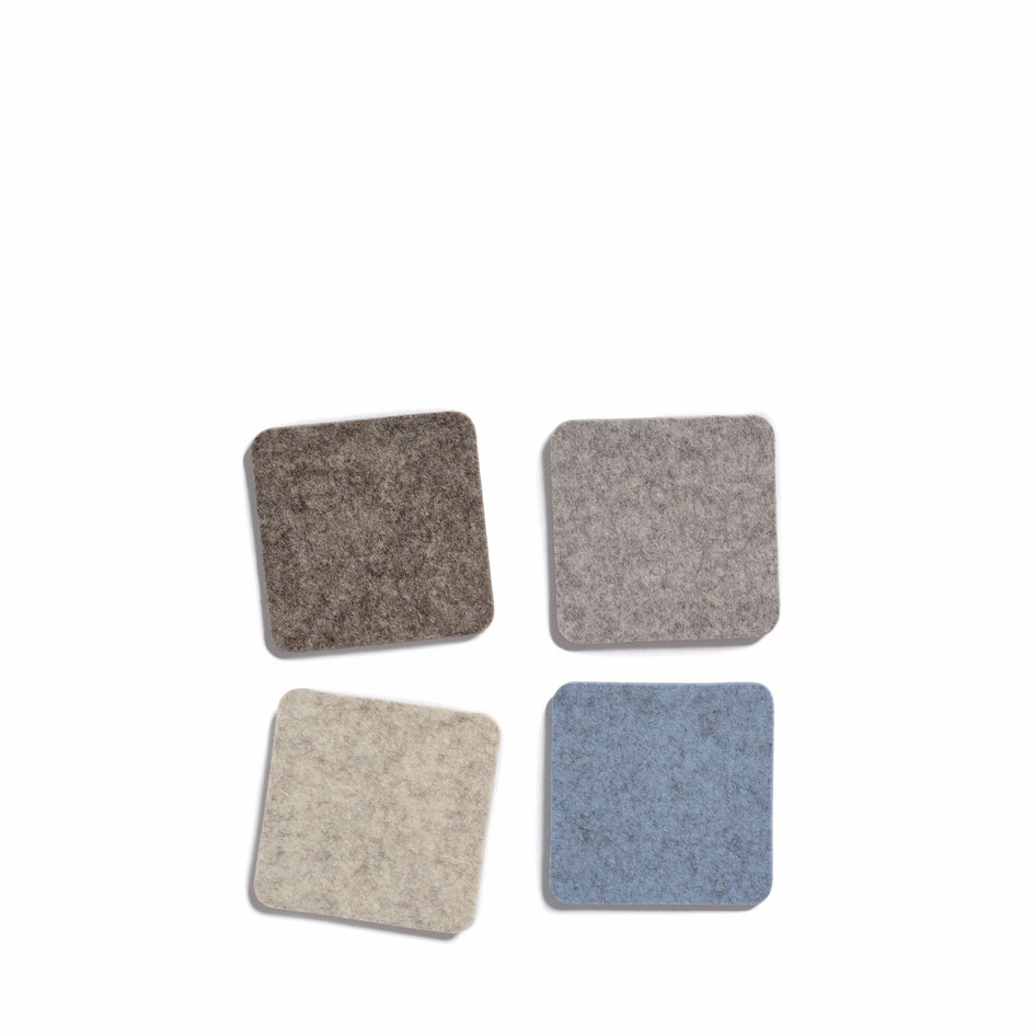 Square Coasters in Cobblestone (Set of 4) Image 1