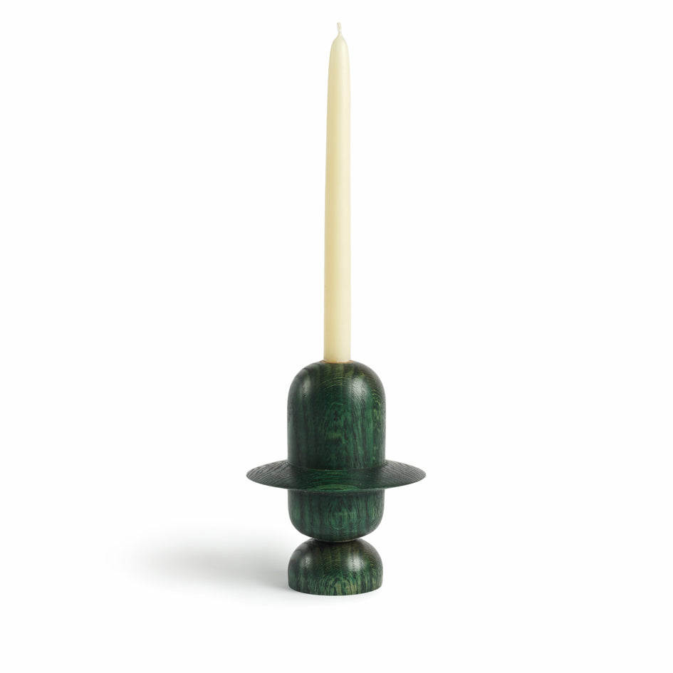 Jupiter Candle Stick Holder in Viridian Image 2