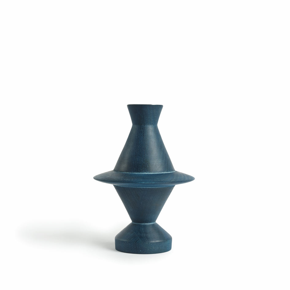 Saturn Candle Stick Holder in Denim Image 1