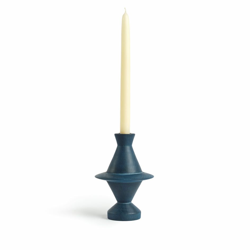Saturn Candle Stick Holder in Denim Image 2