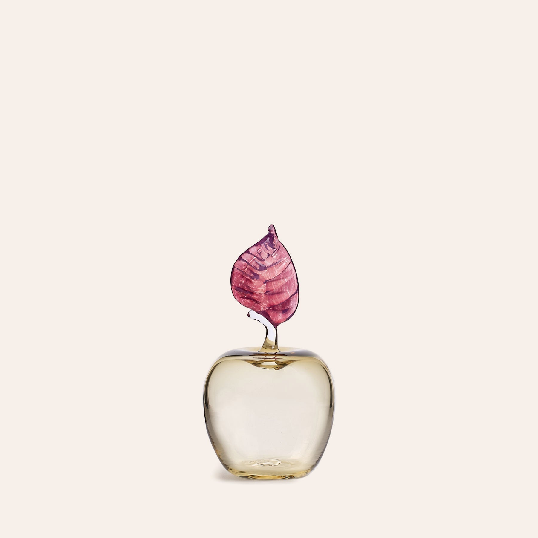 Marianne Apple Paperweight in Panna Cotta