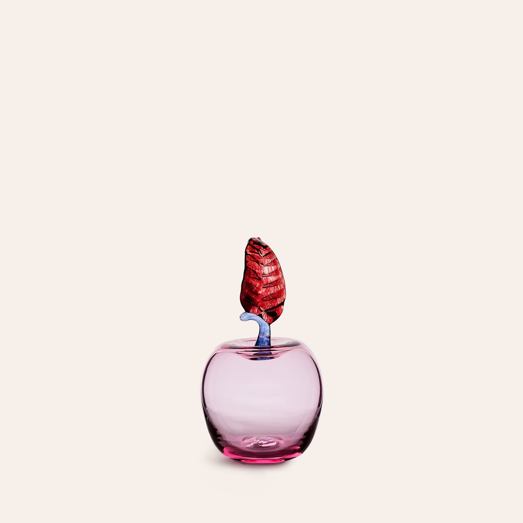 Marianne Apple Paperweight in Rose and Ruby