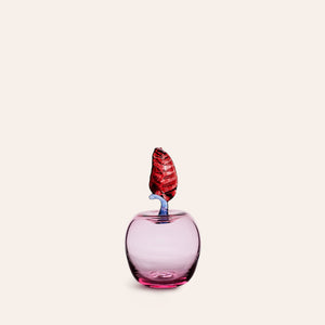 Marianne Apple Paperweight in Rose and Ruby
