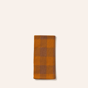 Big Gingham Napkin in Turmeric (Set of 2)