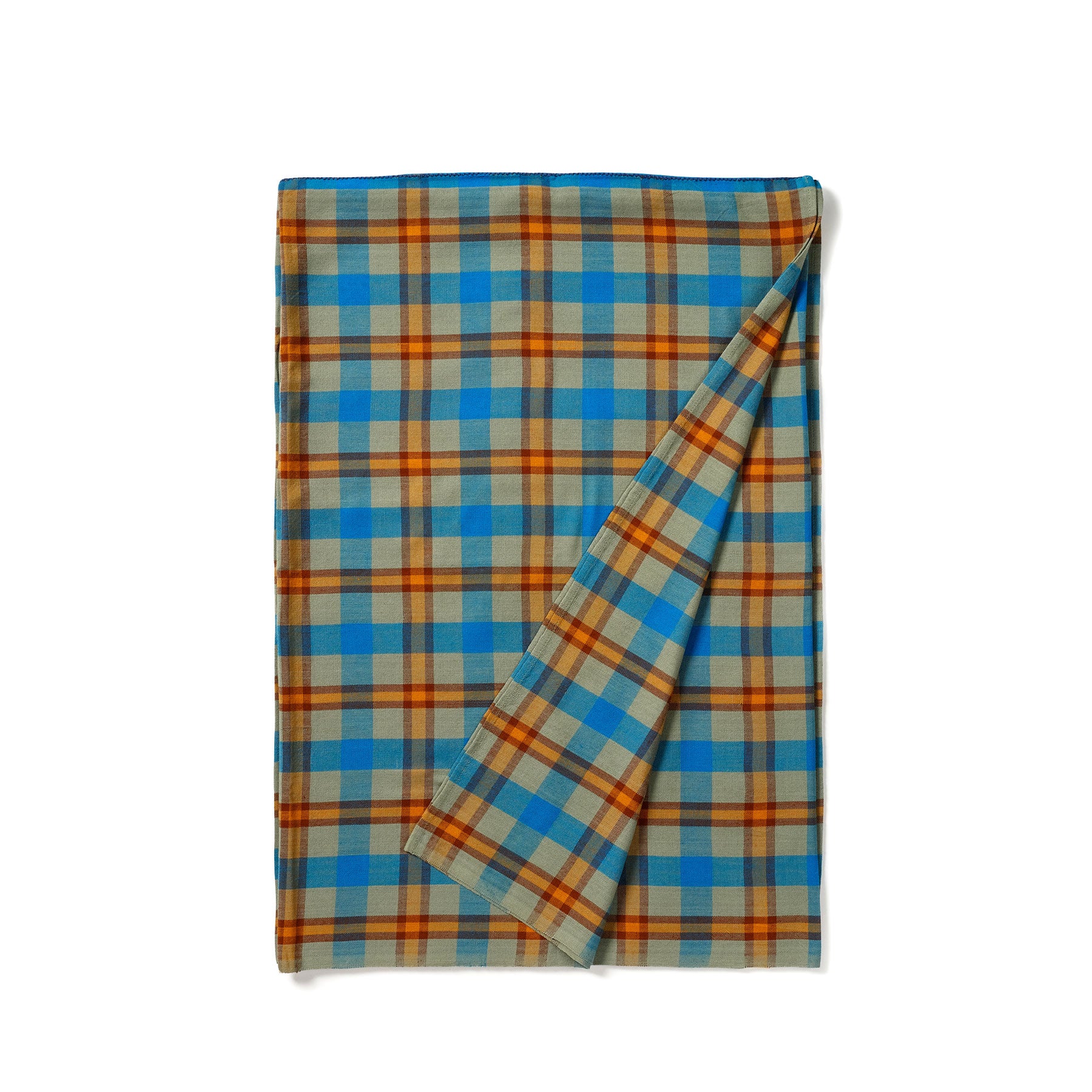 Charleston Plaid Tablecloth in Bay Zoom Image 1