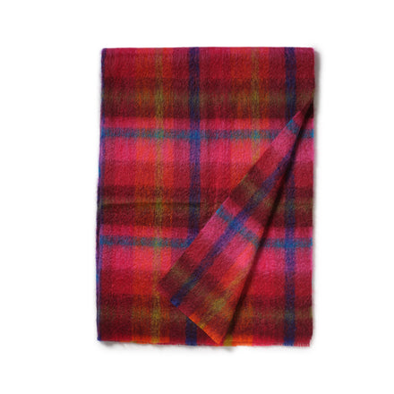 Mohair Throw in Hibiscus