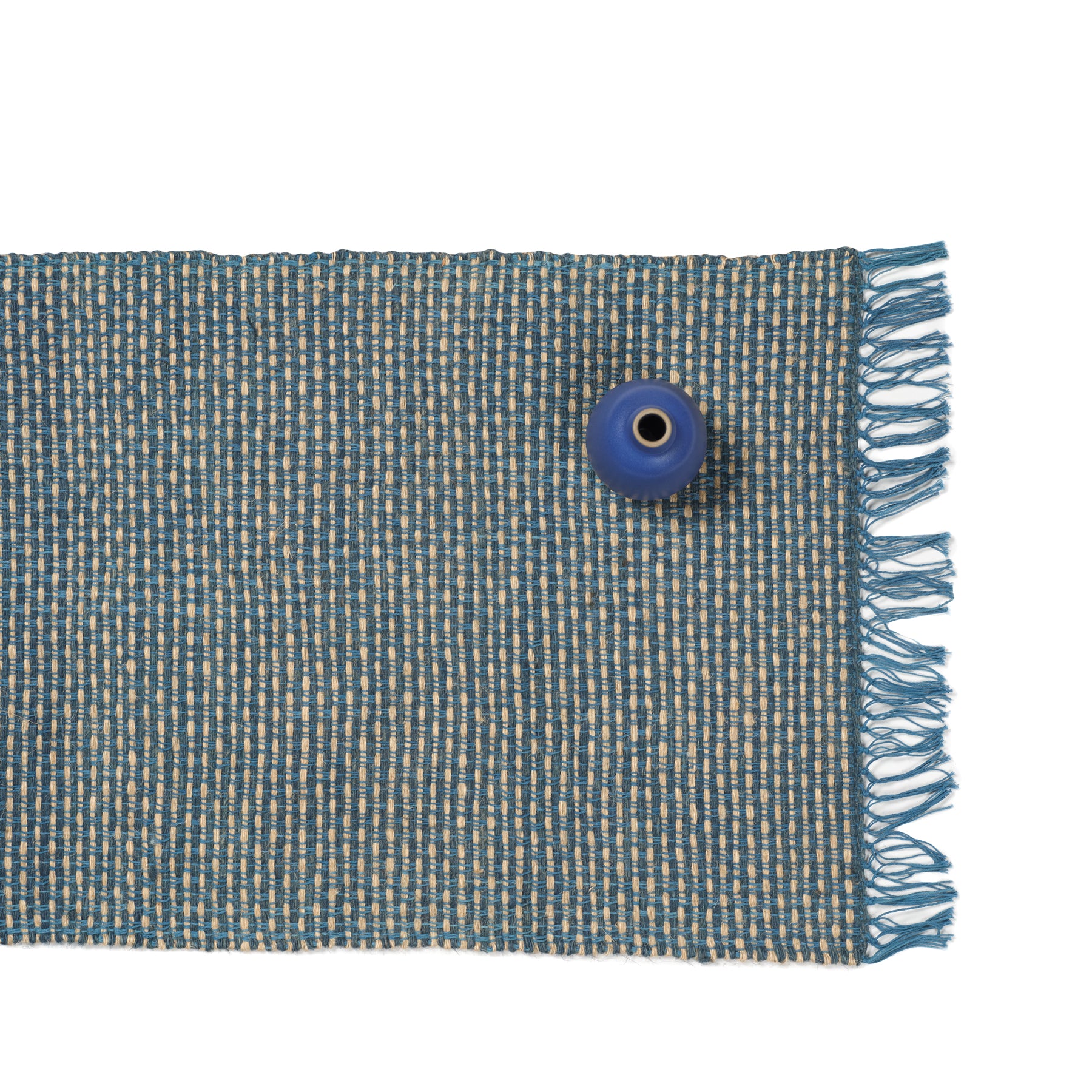 Alexandra Table Runner in Indigo Zoom Image 1