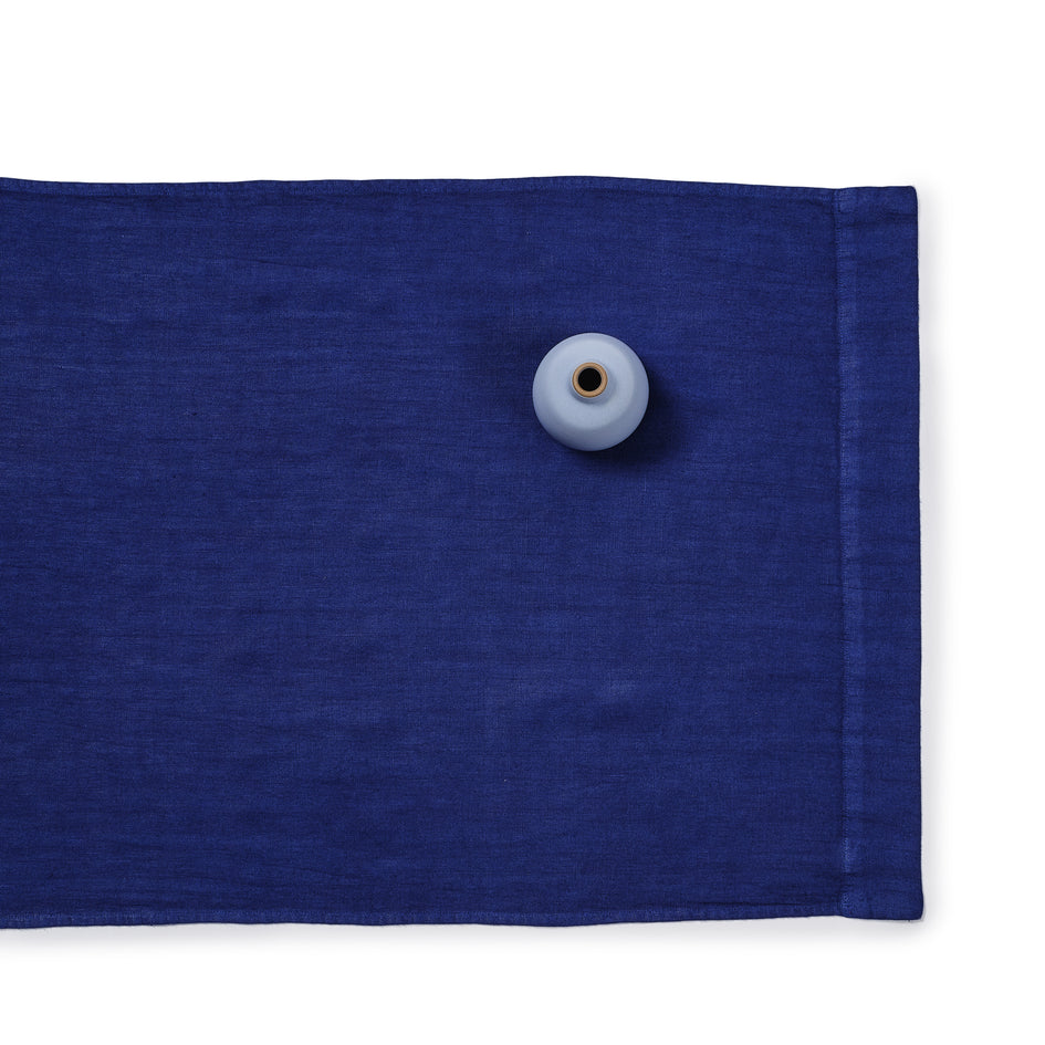 Tela Linen Runner in Lyons Blue Image 1