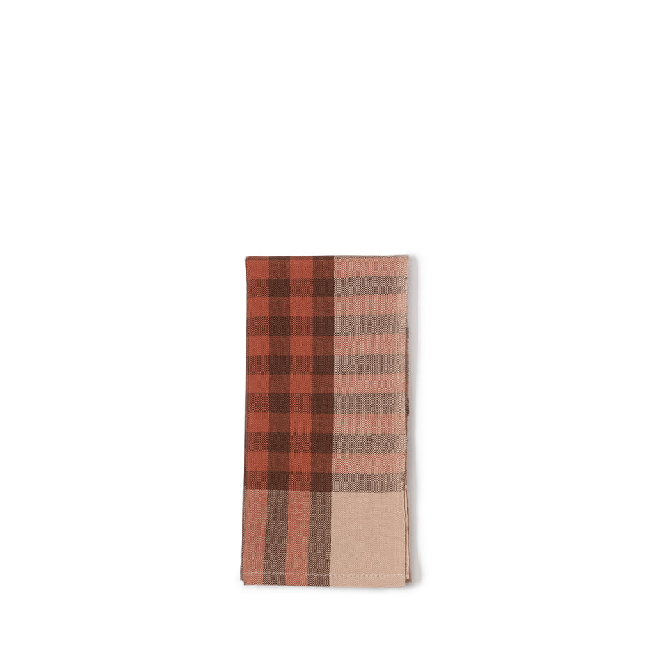 Grid Napkin in Terracotta (Set of 2) Image 1