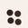 Suede Coaster in Chocolate (Set of 4)