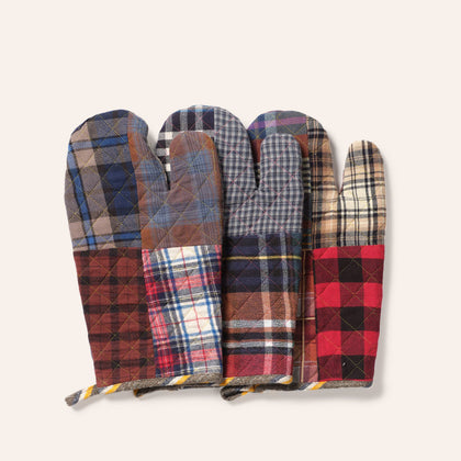 Patchwork Flannel Oven Mitt