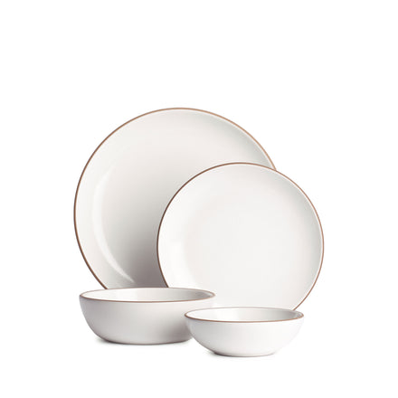 Opaque White 4-Piece Dinnerware Set