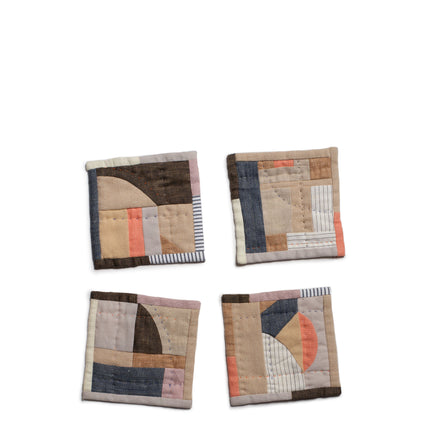 Patchwork Coaster in Multi (Set of 4)