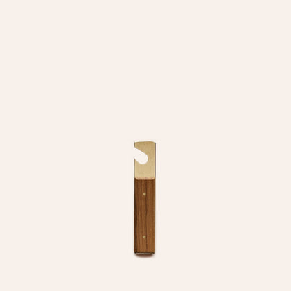 Brass and Walnut Bottle Opener