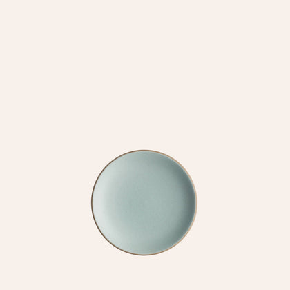 Bread & Butter Plate in Aqua / Chocolate Brown