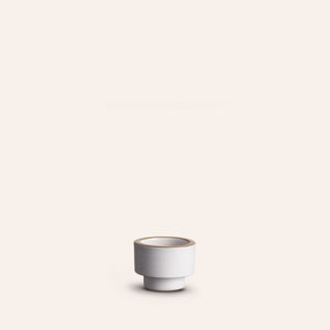Candleholder in Opaque White