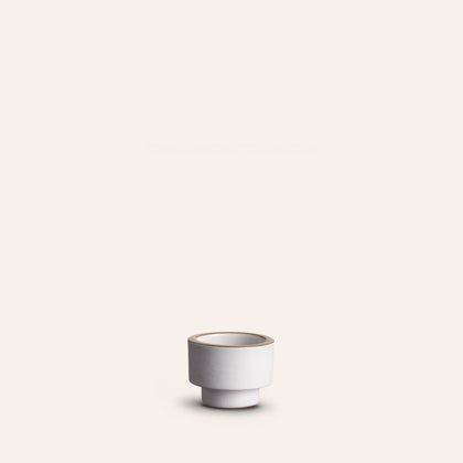 Candleholder in Opaque White