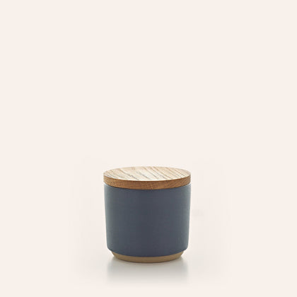 Container with Wooden Lid