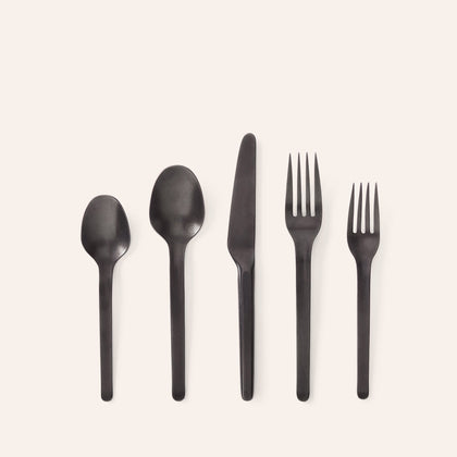 Muir Flatware in Onyx (5 Piece Setting)