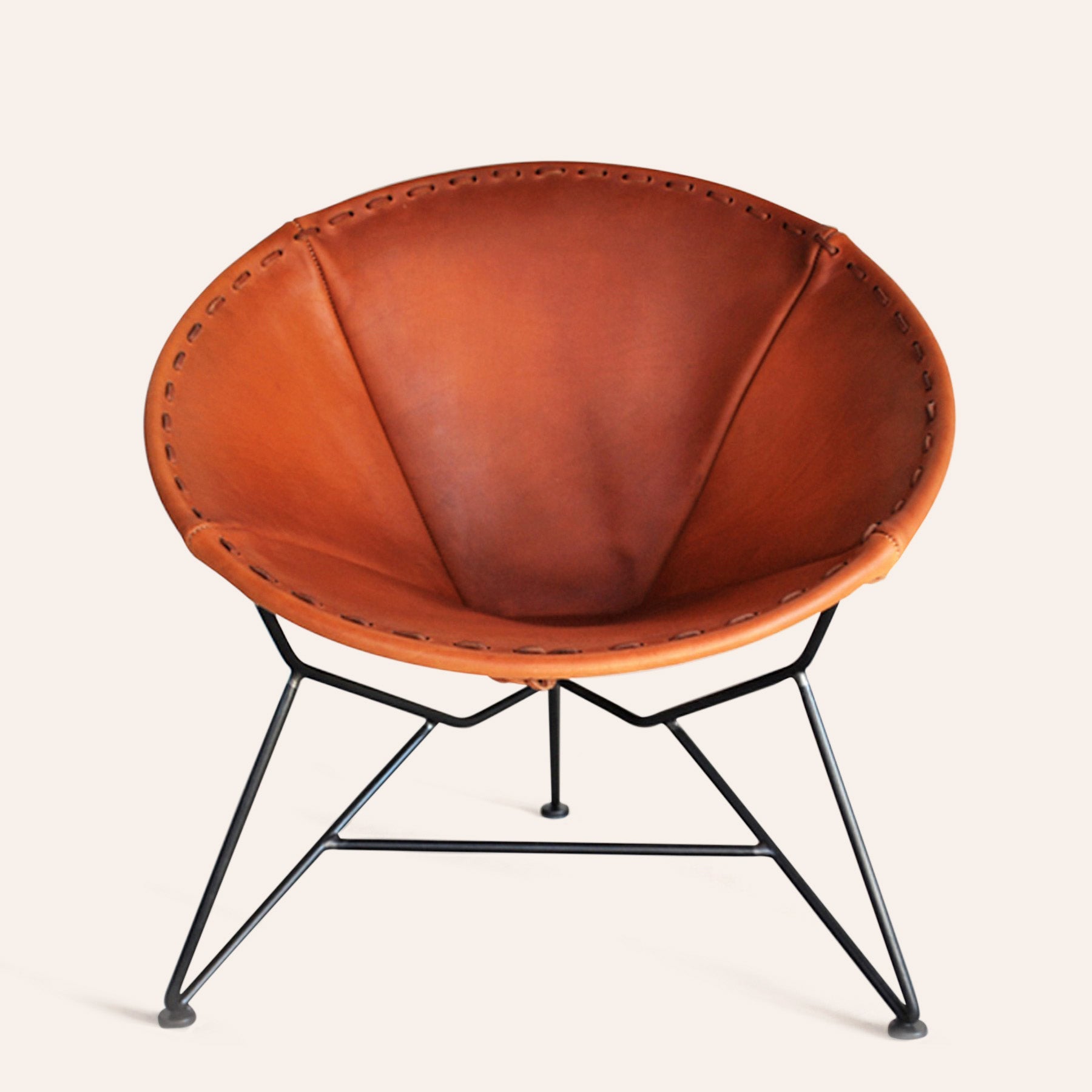 Leather Round Chair