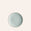 Coupe Salad Plate in Aqua / Chocolate Brown