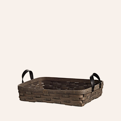 Serving Basket in Driftwood Grey