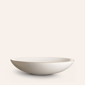 Shallow Salad Bowl in Opaque White