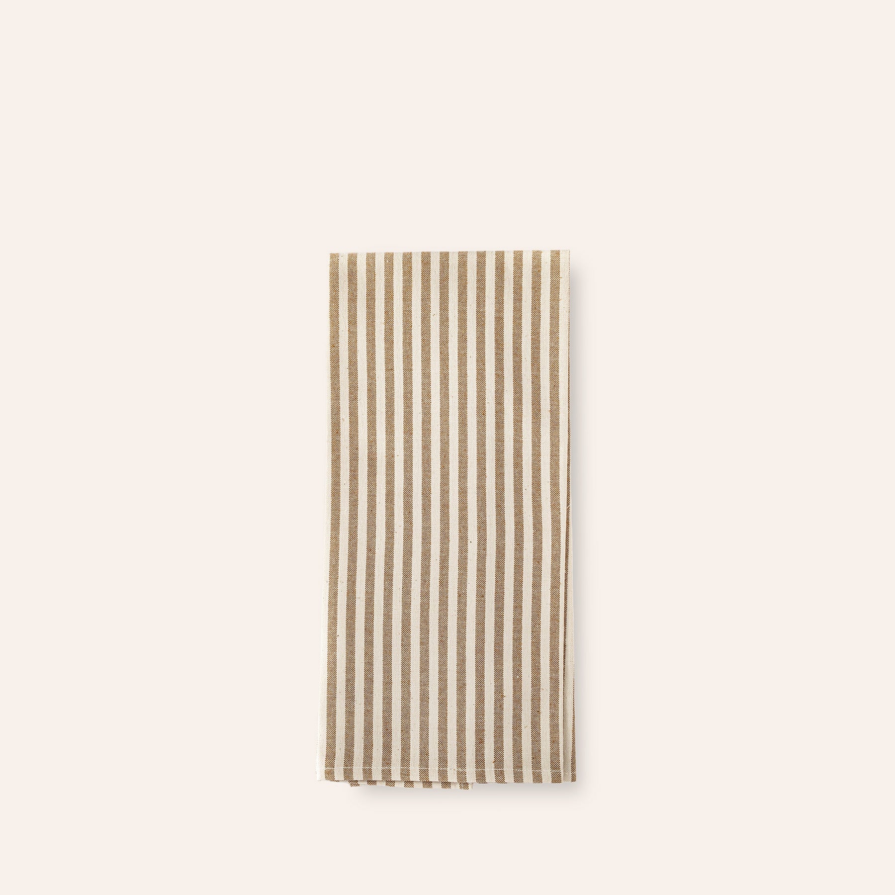 Organic Cotton Ticking Stripe Tea Towel in Cafe