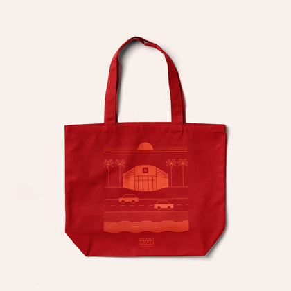 Los Angeles Tote in Red Orange