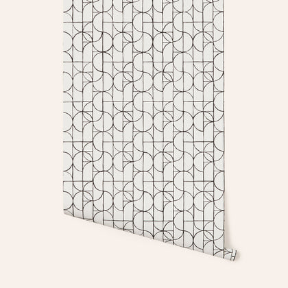 Wallpaper in Charcoal Slice