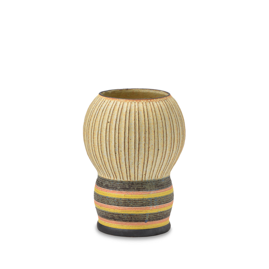 #59 Kokeshi Vessel with Horizontal Stripes Image 1