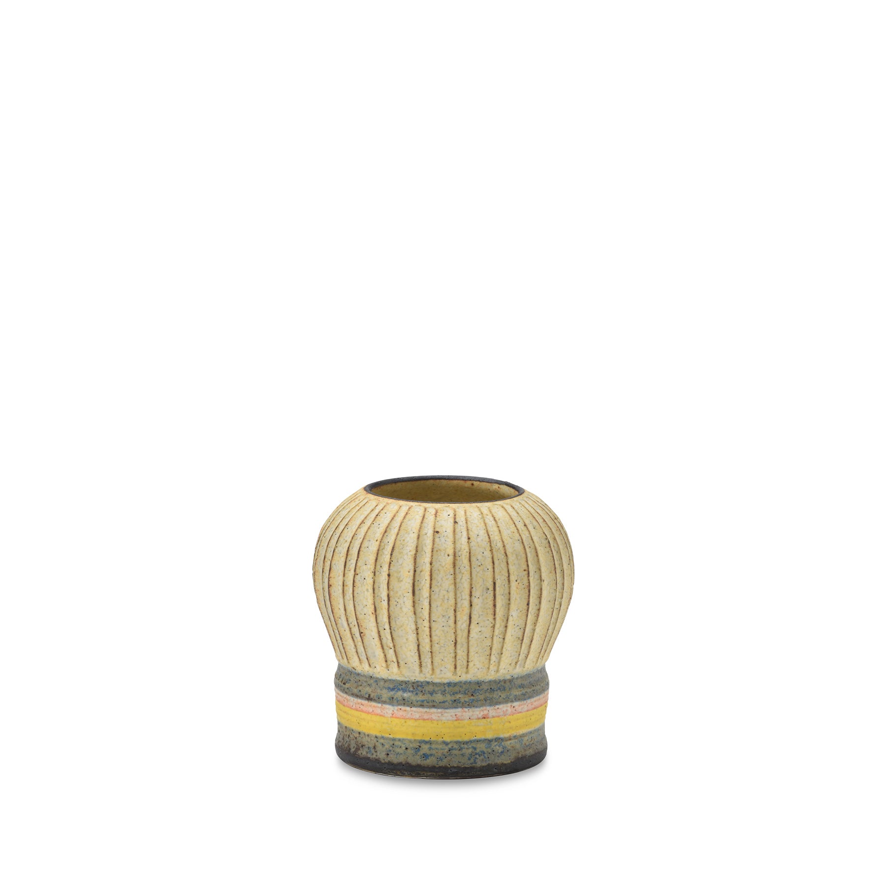#87 Extra Small Kokeshi Vessel with Horizontal Stripe Zoom Image 1