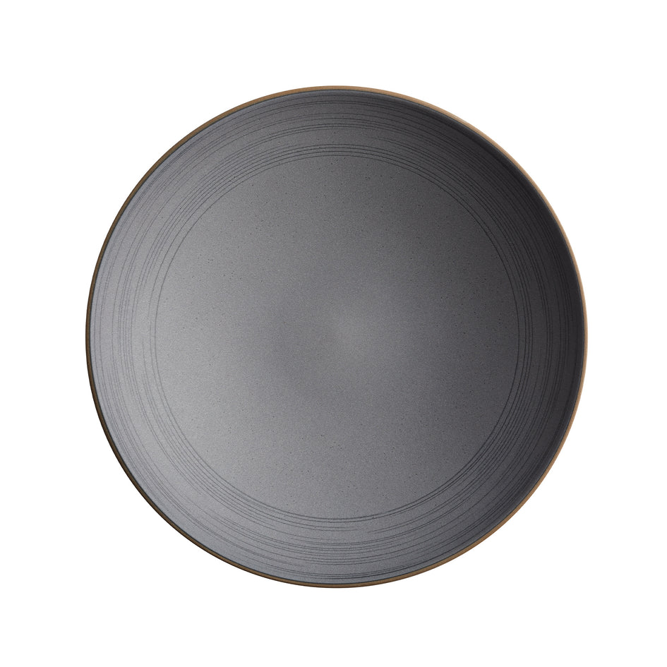 Echo Etched Shallow Salad Bowl in Indigo Image 2